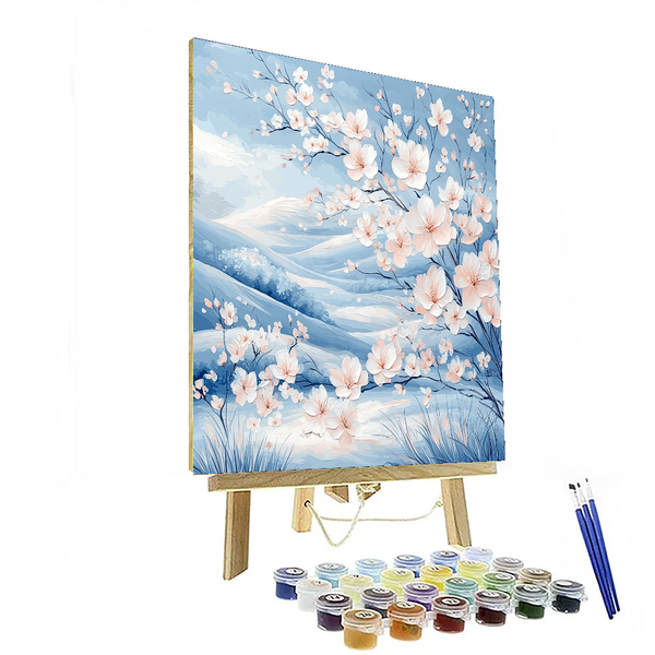 Katsushika Hokusai Inspired Under the Cherry Blossoms - DIY Painting By Numbers Kit