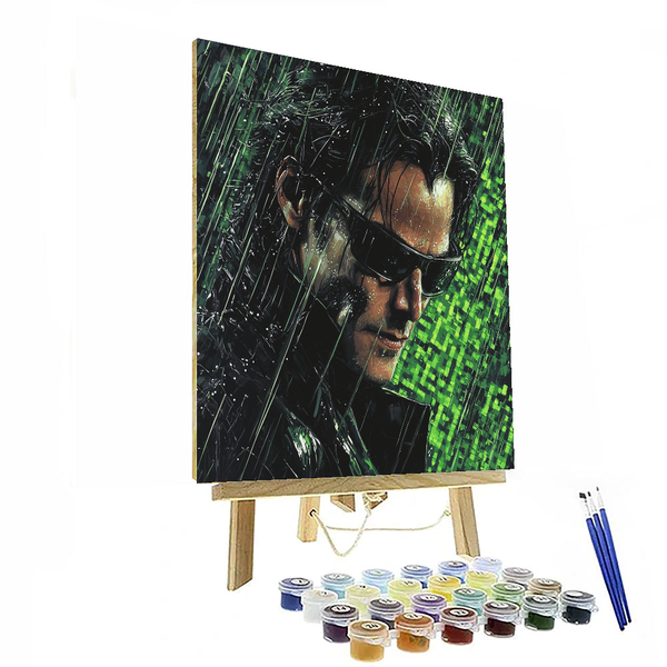 Keanu Reeves: The Stoic Sage of Neo's World - DIY Painting By Numbers Kit