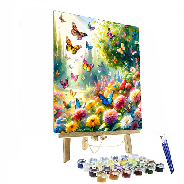 Butterfly Garden Party - DIY Painting By Numbers Kit