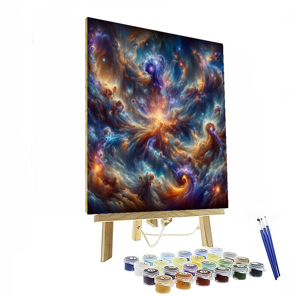 Salvador Dali Inspired Stellar Nebula Dream - DIY Painting By Numbers Kit