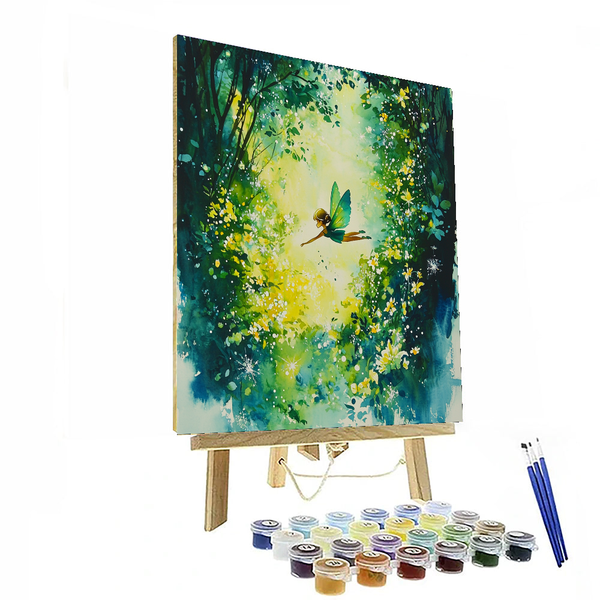 Tinker Bell's Fairy Forest - Disney Inspired DIY Painting By Numbers Kit