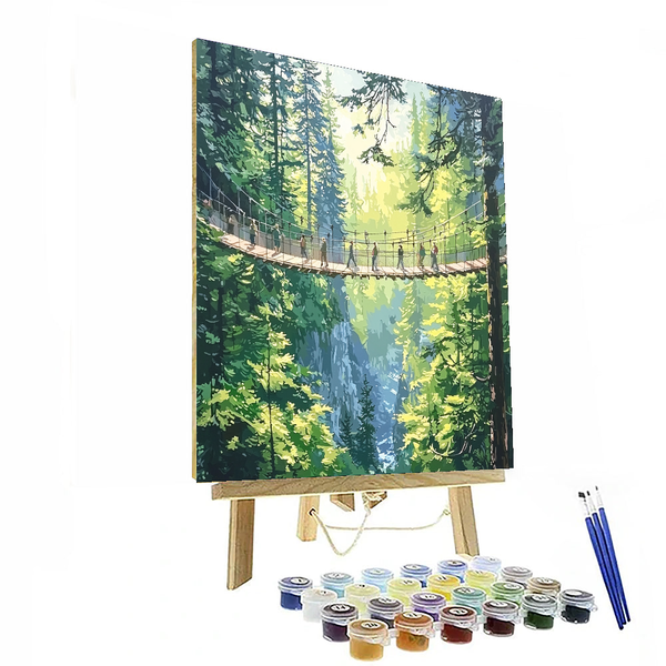 Capilano Suspension Bridge - DIY Painting By Numbers Kit