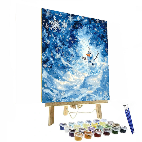 Frozen Olaf's Winter Wonderland Adventure - Disney Inspired DIY Painting By Numbers Kit