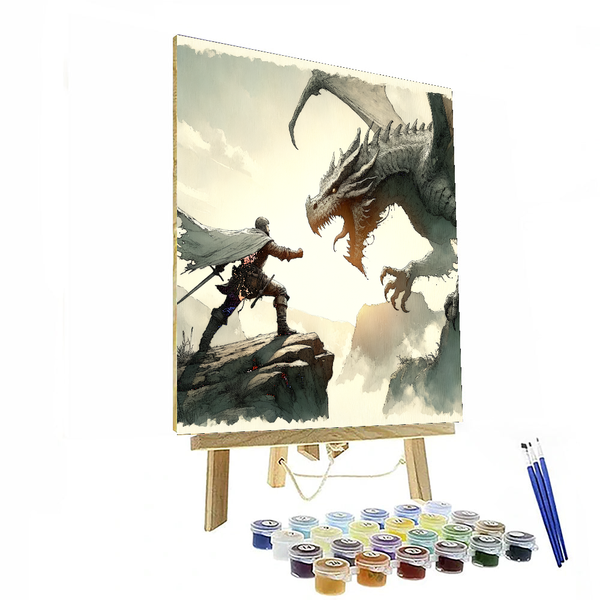 Medieval Dragon Quest - DIY Painting By Numbers Kit