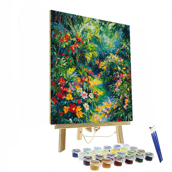 Botanische Glückseligkeit, inspiriert von Claude Monet – Malen nach Zahlen-Set zum Selbermachen