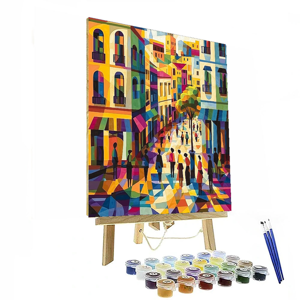 Pablo Picasso Inspired Picasso's Urban Symphony - DIY Painting By Numbers Kit