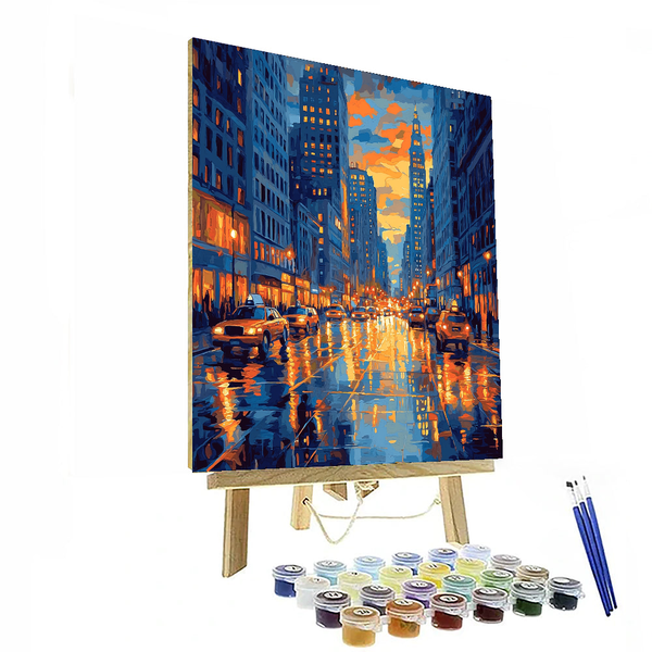 Edward Hopper Inspired City Life - DIY Painting By Numbers Kit