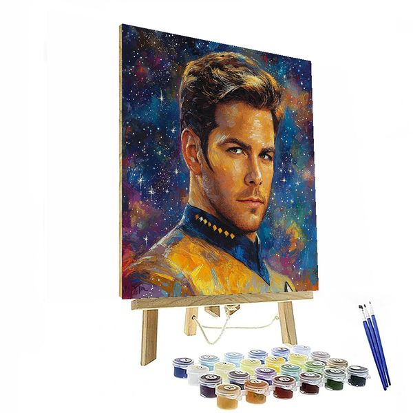 Chris Pine: The Bold Voyager of Cinematic Realms - DIY Painting By Numbers Kit