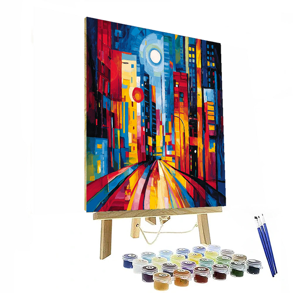 Wassily Kandinsky Inspired Urban Rhapsody - DIY Painting By Numbers Kit