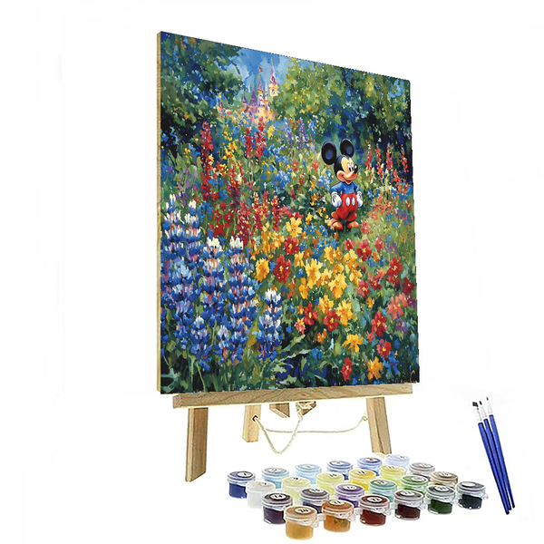 Mickey Mouse Magical Garden Adventure - Disney Inspired DIY Painting By Numbers Kit