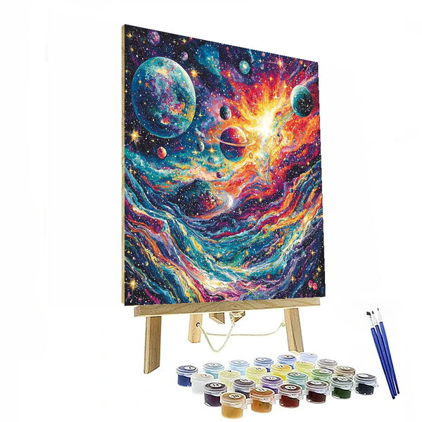 Salvador Dali Inspired Cosmic Symphony - DIY Painting By Numbers Kit