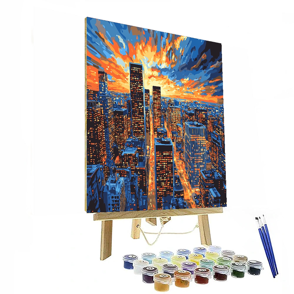 Edward Hopper Inspired Urban Dreams - DIY Painting By Numbers Kit