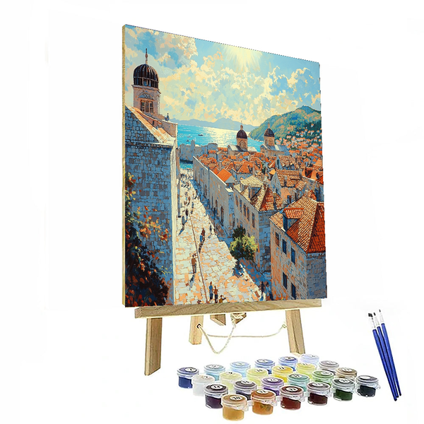 Dubrovnik Old Town - DIY Painting By Numbers Kit