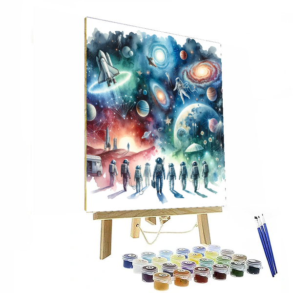 Outer Space Discovery - DIY Painting By Numbers Kit