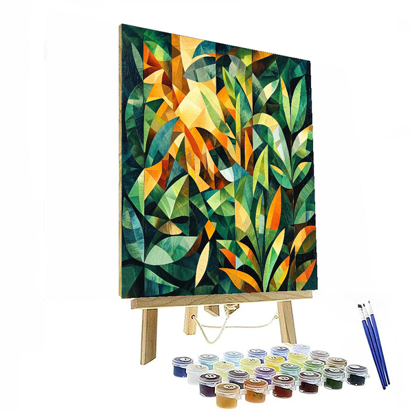 Pablo Picasso Inspired Cubist Jungle - DIY Painting By Numbers Kit