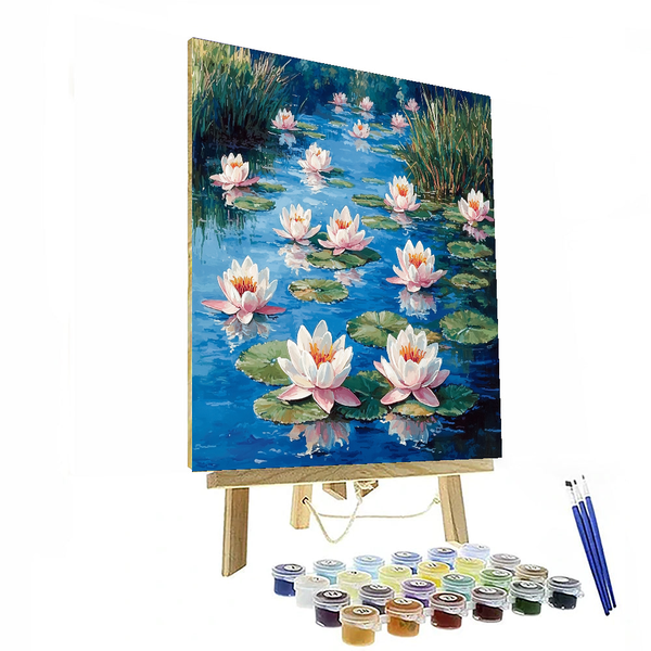 Claude Monet Inspired Serene Water Lilies - DIY Painting By Numbers Kit