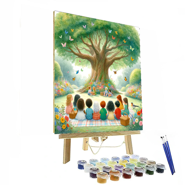 Enchanted Garden Picnic - DIY Painting By Numbers Kit