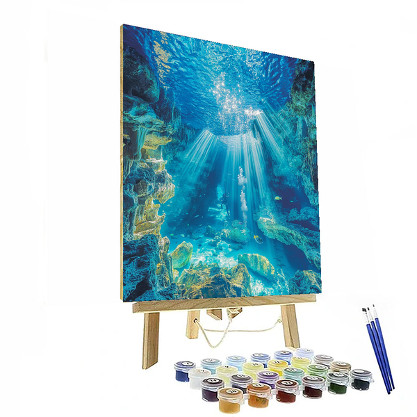 Cenote Dos Ojos - DIY Painting By Numbers Kit