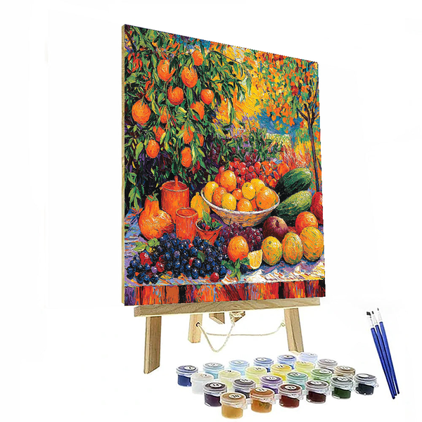 Vincent van Gogh Inspired Vibrant Harvest - DIY Painting By Numbers Kit