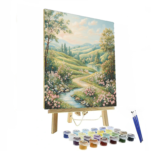 Von Monet inspirierte Harmonie der Natur – Malen nach Zahlen-Set zum Selbermachen