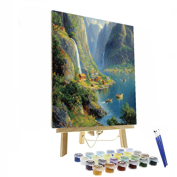 Fjords of Norway - DIY Painting By Numbers Kit