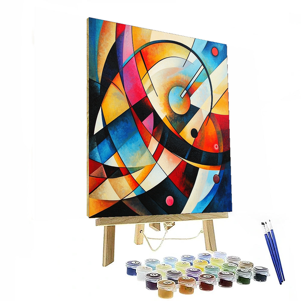 Kandinsky Inspired Abstract Symphony - DIY Painting By Numbers Kit