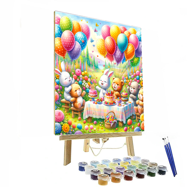 Gleeful Garden Party - DIY Painting By Numbers Kit