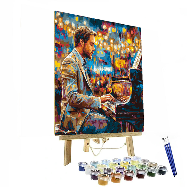 Ryan Gosling: The Charismatic Dreamer of La La Land - DIY Painting By Numbers Kit