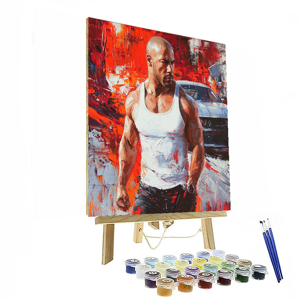 Vin Diesel: Fueling the Fast and Furious Legacy - DIY Painting By Numbers Kit