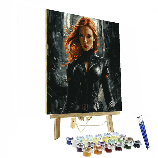 Scarlett Johansson: The Unbreakable Black Widow - DIY Painting By Numbers Kit