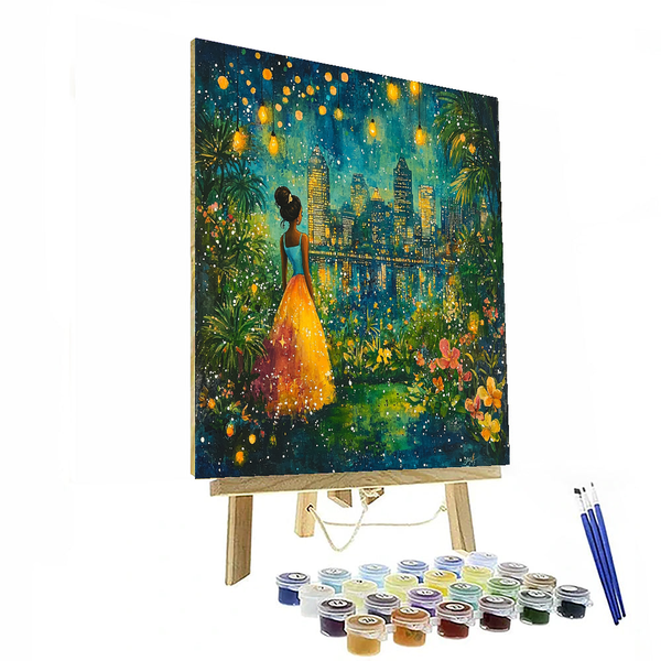 Tiana's Dream of New Orleans - Disney Inspired DIY Painting By Numbers Kit