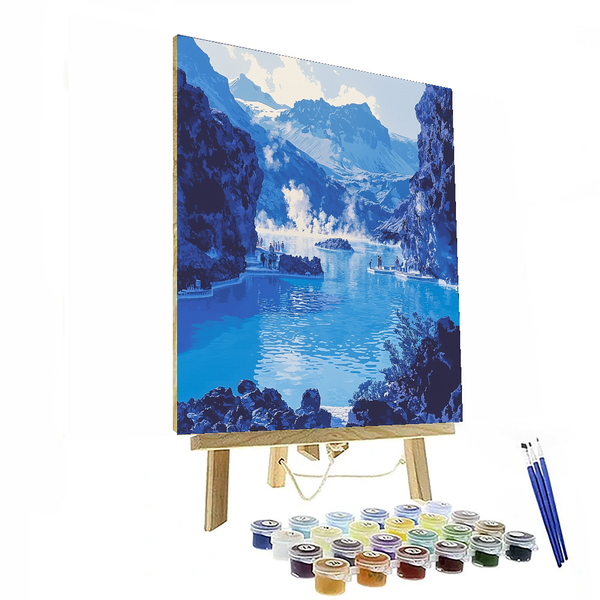 Blue Lagoon Spa - DIY Painting By Numbers Kit