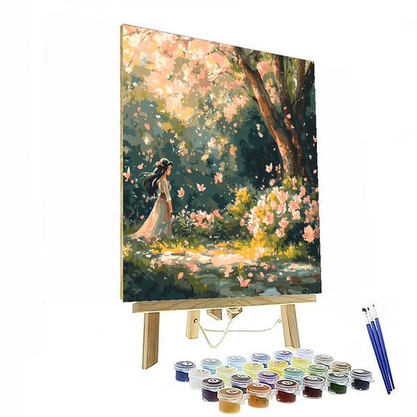 Mulan's Garden of Honor - Disney Inspired DIY Painting By Numbers Kit