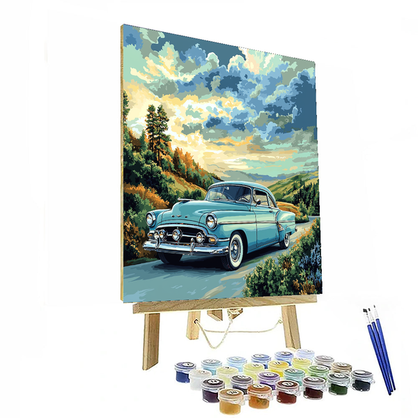 Hopper Inspired Vintage Car Adventure - DIY Painting By Numbers Kit