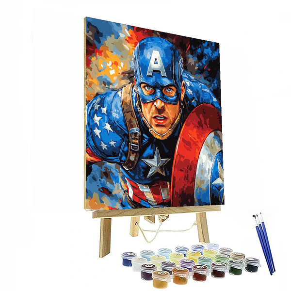 Chris Evans: Shield-Bearing Sentinel of the Silver Screen - DIY Painting By Numbers Kit