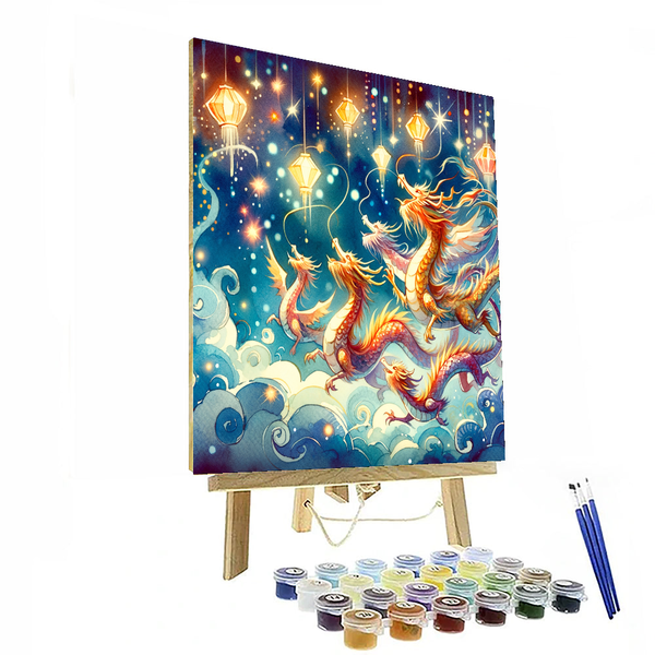 Dashing Dragon Dance - DIY Painting By Numbers Kit