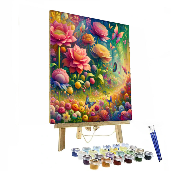 Claude Monet Inspired Whimsical Garden of Dreams - DIY Painting By Numbers Kit