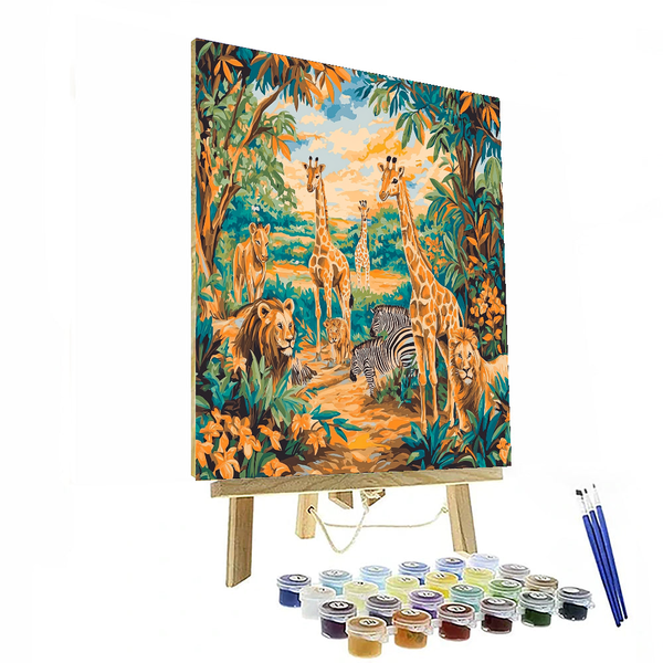 Picasso Inspired Wild Safari - DIY Painting By Numbers Kit