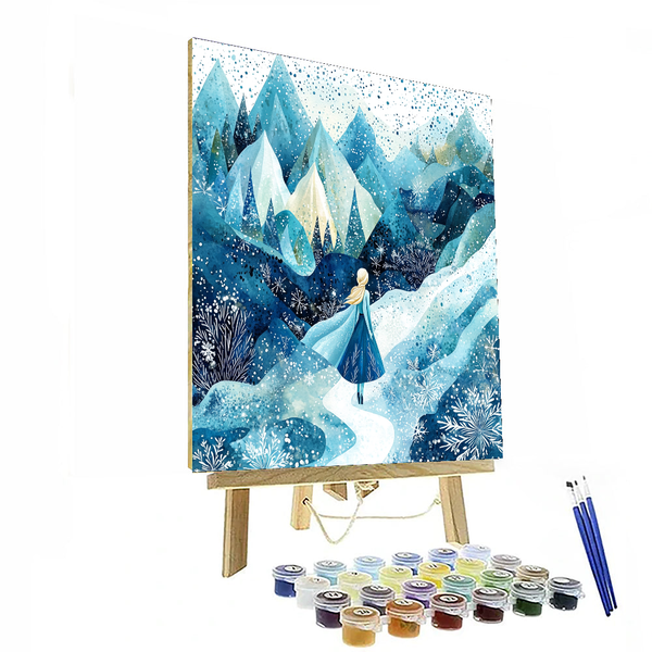 Elsa's Ice Kingdom - Disney Inspired DIY Painting By Numbers Kit