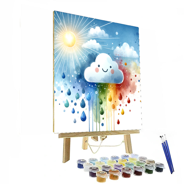 Cuddly Clouds - DIY Painting By Numbers Kit