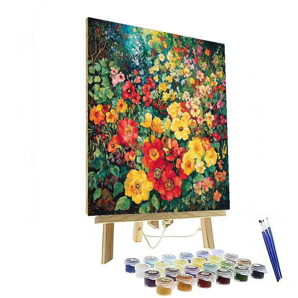 Flower Power inspiriert von Van Gogh – Malen nach Zahlen-Set zum Selbermachen