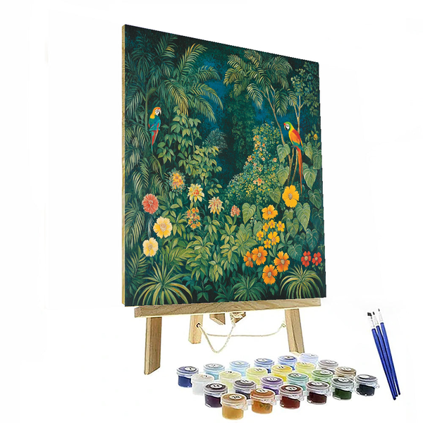 Henri Rousseau Inspired Modern Jungle Vibes - DIY Painting By Numbers Kit