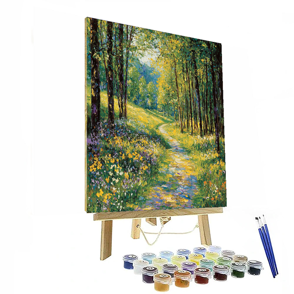 Waldträume inspiriert von Claude Monet – Malen nach Zahlen-Set zum Selbermachen