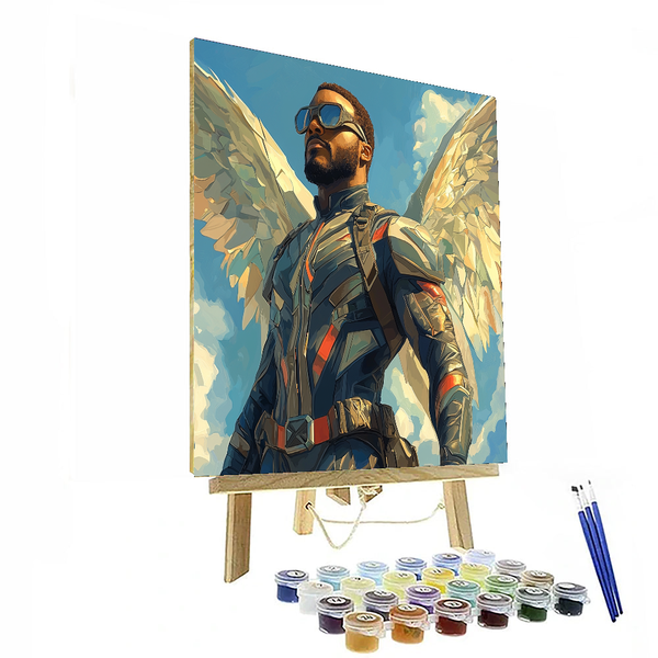 Anthony Mackie: The Fearless Falcon of Transformation - DIY Painting By Numbers Kit