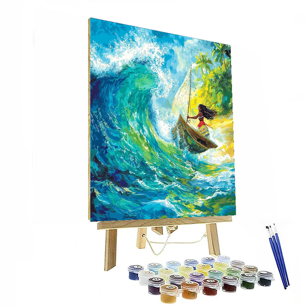 Moana's Ocean Exploration - Disney Inspired DIY Painting By Numbers Kit