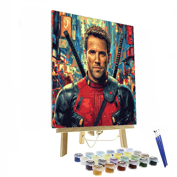 Ryan Reynolds: The Merc with a Mouth and Heart - DIY Painting By Numbers Kit