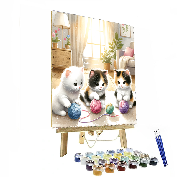 Adorable Kittens - DIY Painting By Numbers Kit