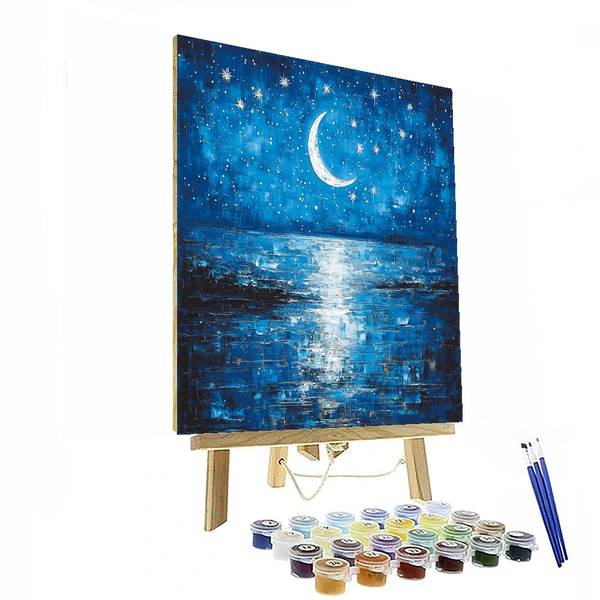 Vincent van Gogh Inspired Majestic Night Sky - DIY Painting By Numbers Kit