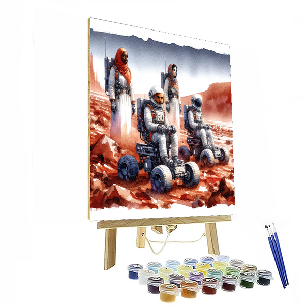 Adventure on Mars - DIY Painting By Numbers Kit