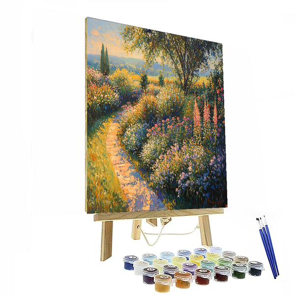 Monet inspiriert Monets Blumengeflüster - DIY Malen nach Zahlen Set